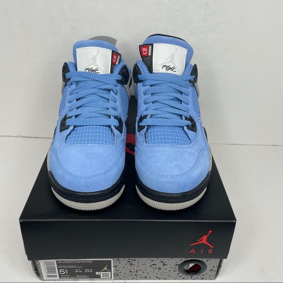 Nike Air Jordan 4 Retro GS “University Blue/UNC” - Picture 2 of 4